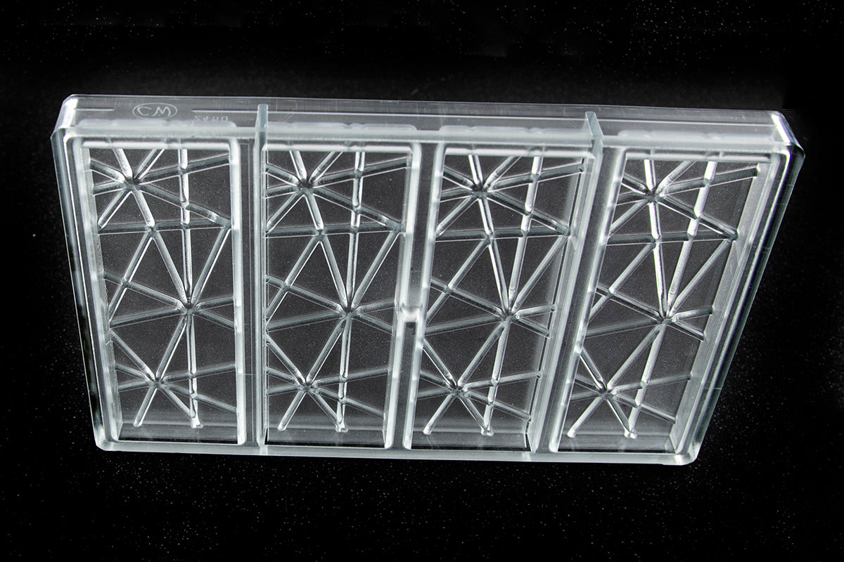 CW2450 - Chocolate World - Tablet With Stripes Polycarbonate Mould