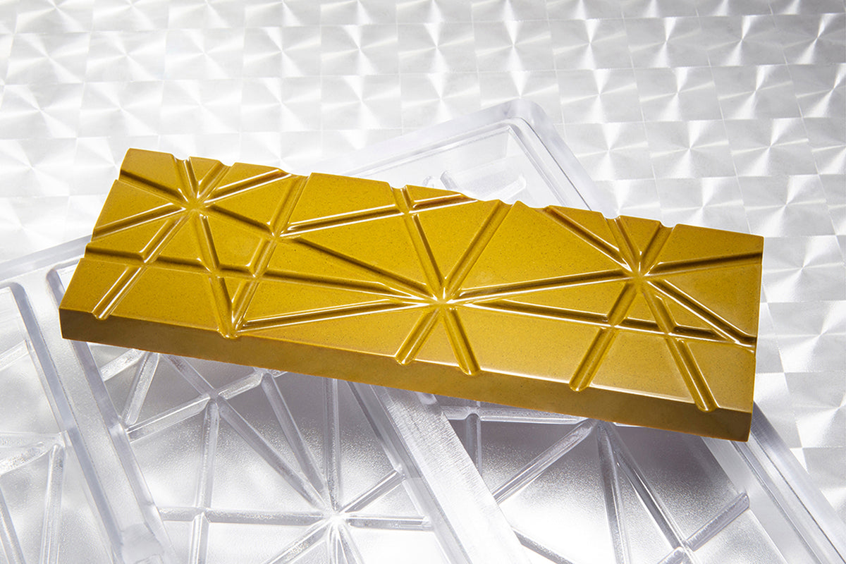 CW2450 - Chocolate World - Tablet With Stripes Polycarbonate Mould