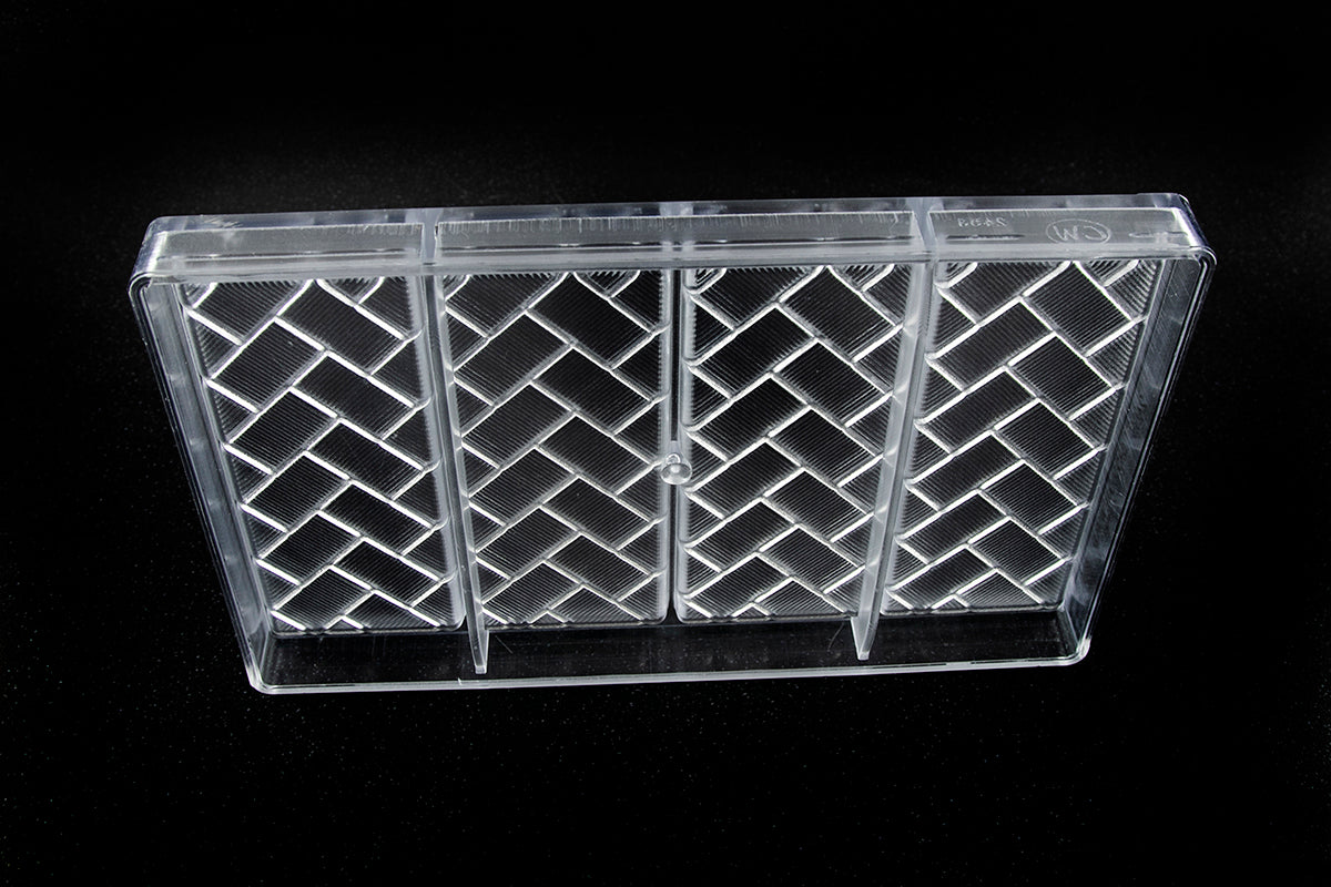 CW2453 - Chocolate World - Oblique Cubes Tablet Polycarbonate Mould