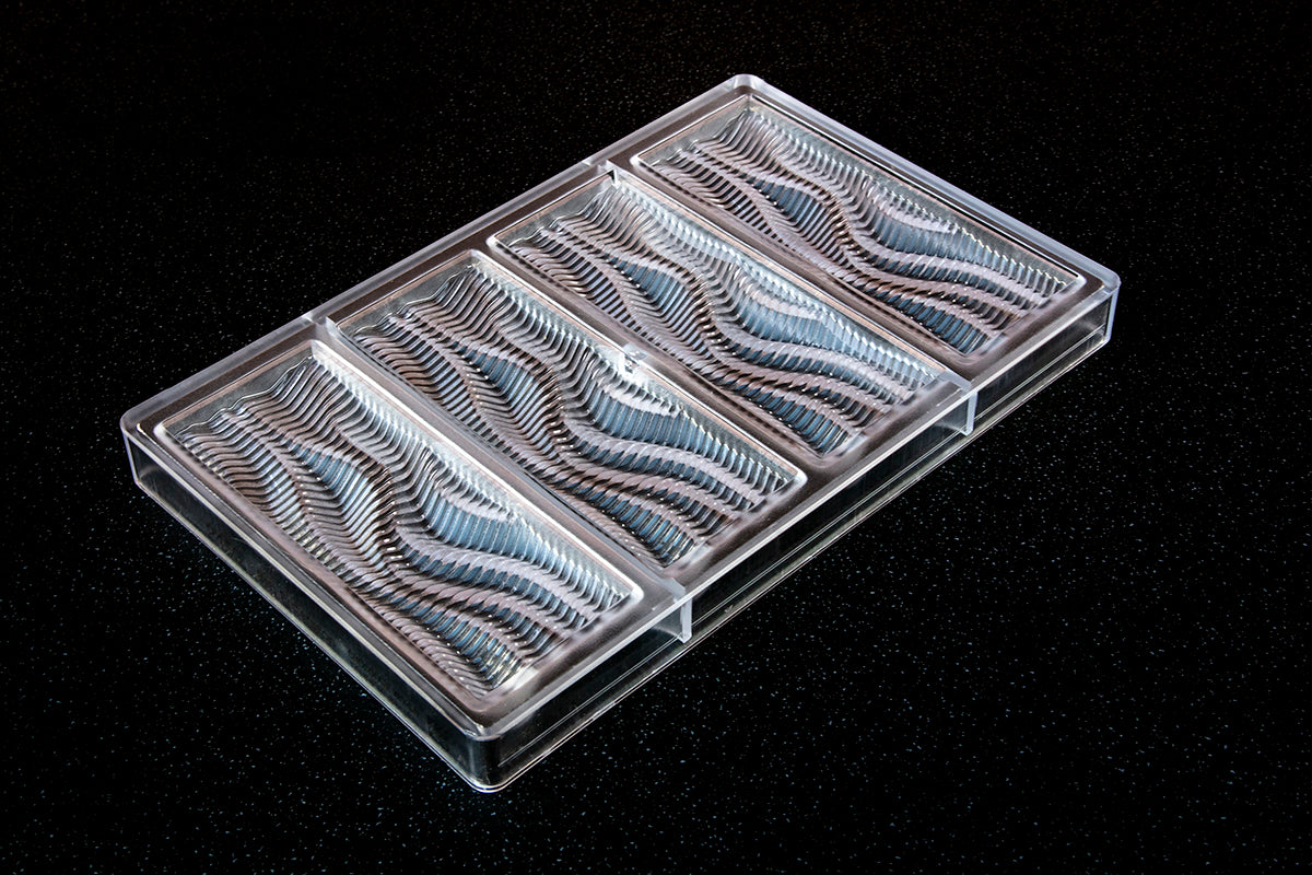 CW2459 - Chocolate World - Wind Waves Tablet Polycarbonate Mould