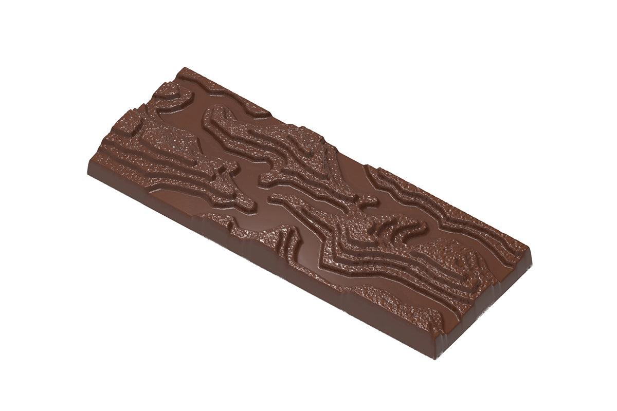 CW2460 - Chocolate World - Earth Topographic Tablet Polycarbonate Mould