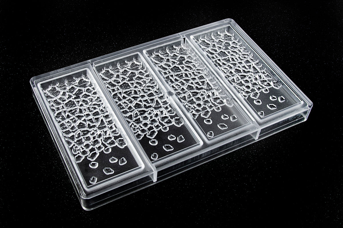 CW2462 - Chocolate World - Fire Lava Tablet Polycarbonate Mould