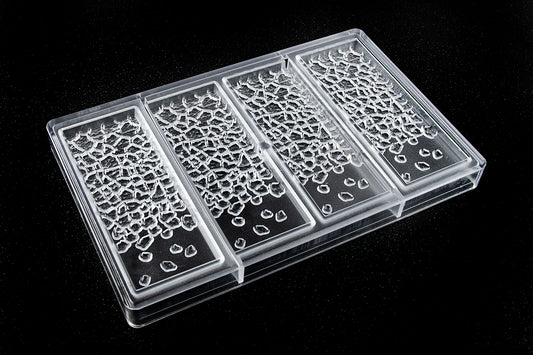 CW2462 - Chocolate World - Fire Lava Tablet Polycarbonate Mould