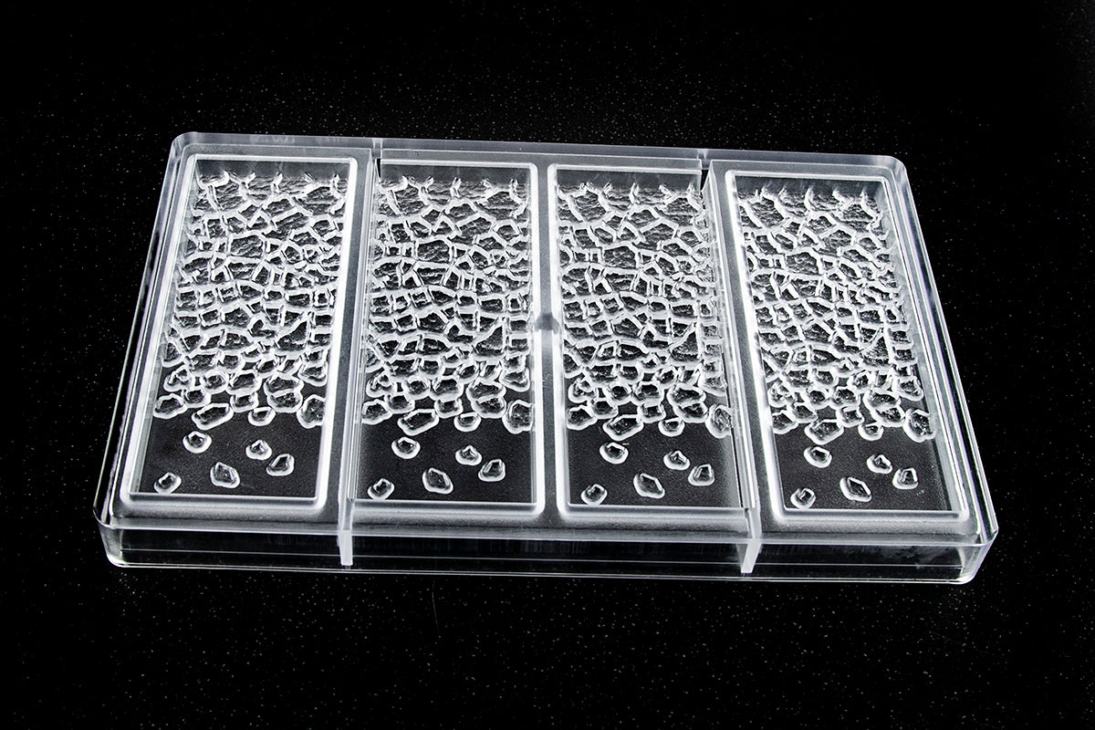 CW2462 - Chocolate World - Fire Lava Tablet Polycarbonate Mould