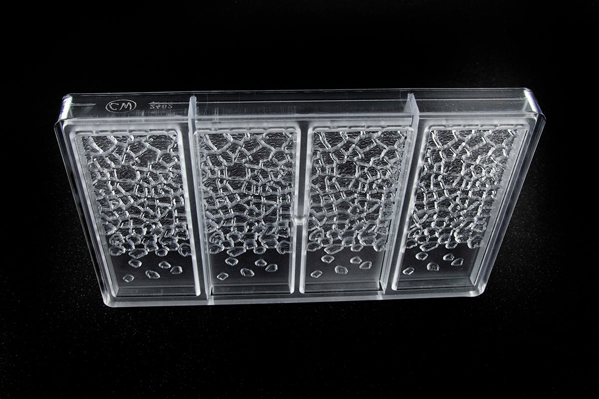 CW2462 - Chocolate World - Fire Lava Tablet Polycarbonate Mould