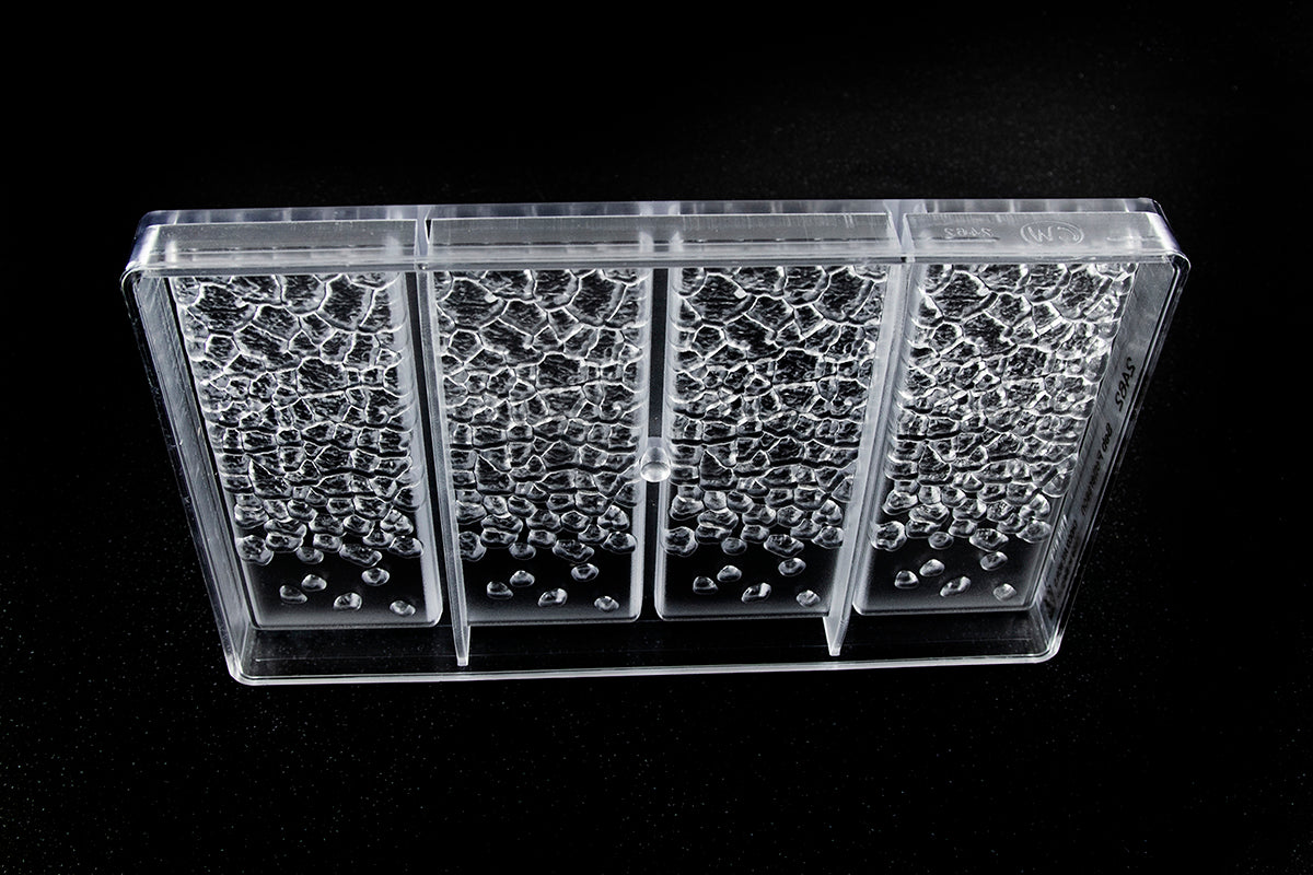 CW2462 - Chocolate World - Fire Lava Tablet Polycarbonate Mould