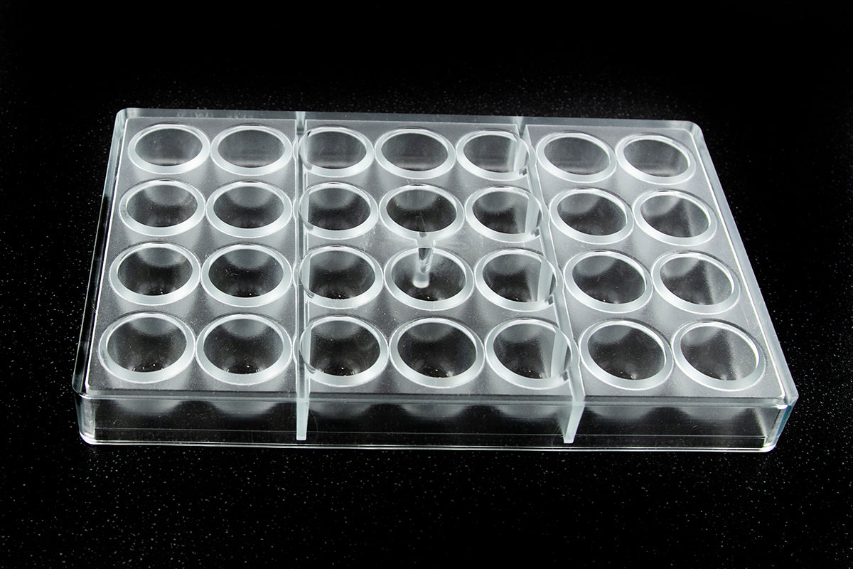 CW2472 - Chocolate World - Cone Ø 30 X 25 mm Polycarbonate Mould