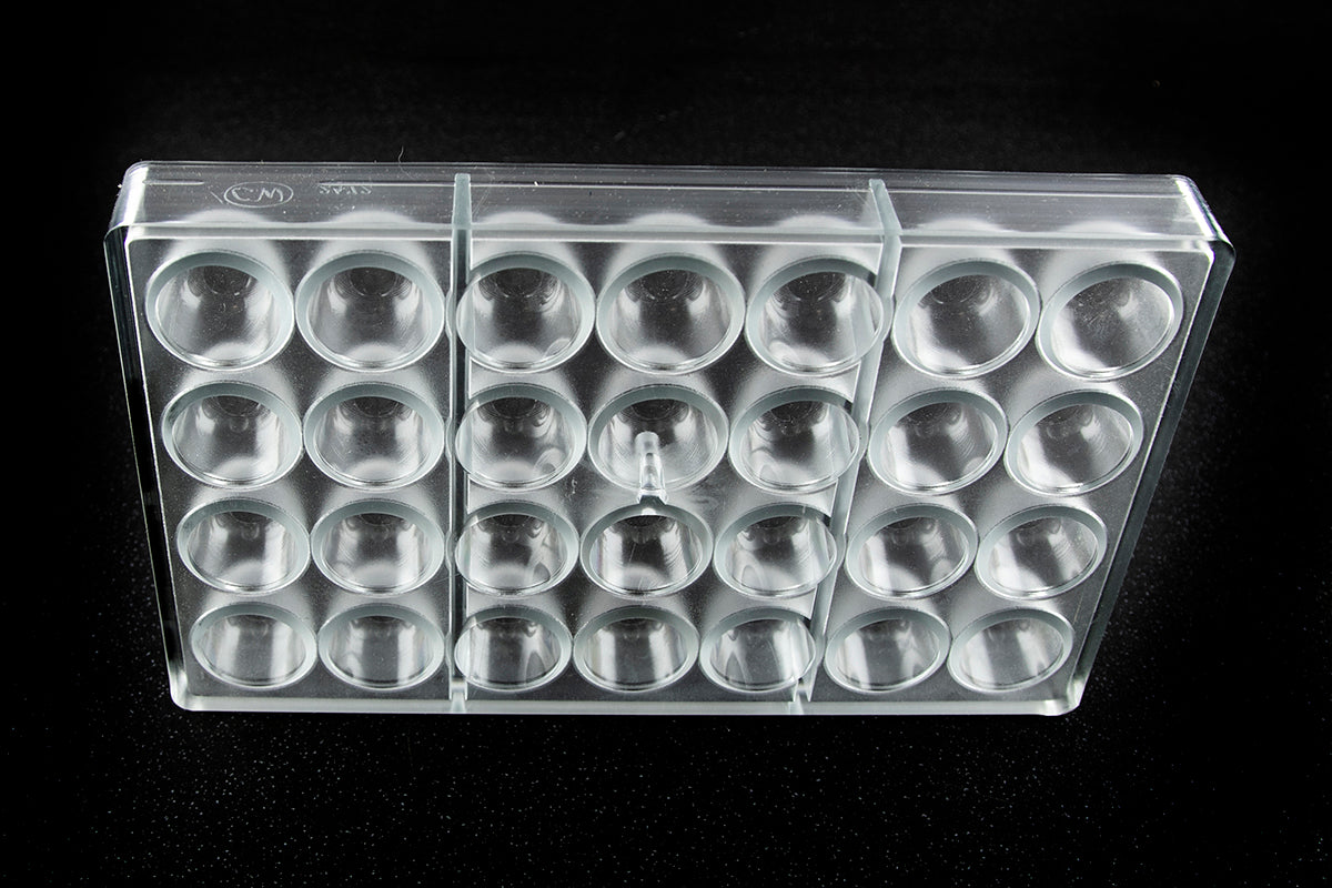 CW2472 - Chocolate World - Cone Ø 30 X 25 mm Polycarbonate Mould