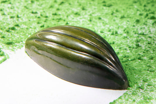 CW2477 - Chocolate World - Cocoa Bean With 6 Lines Polycarbonate Mould
