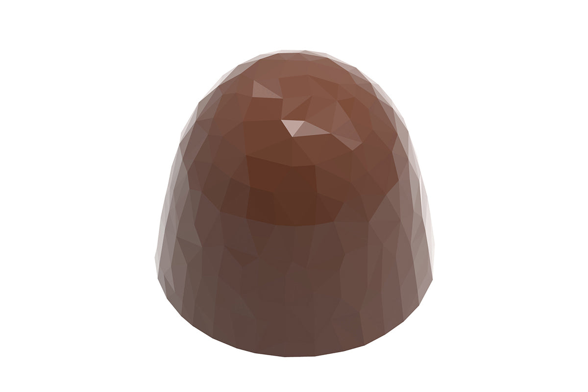 CW2478 - Chocolate World - Chocolate Cone Facet Polycarbonate Mould