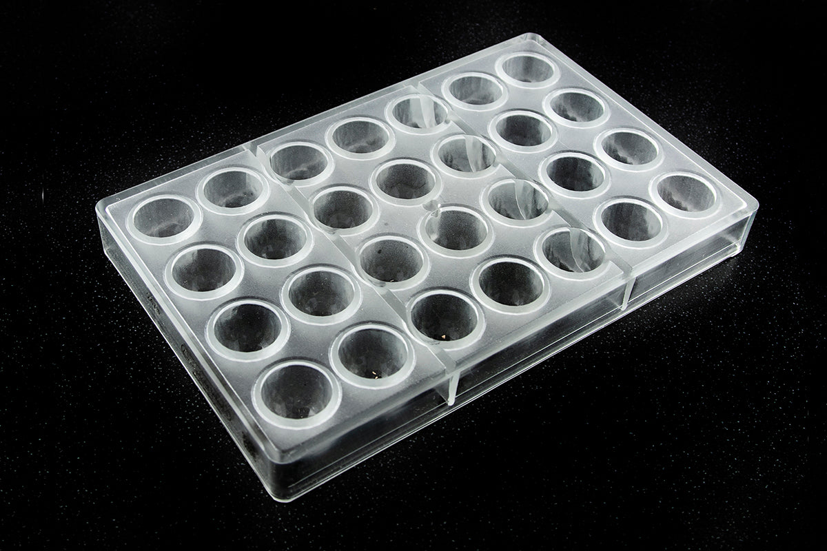 CW2478 - Chocolate World - Chocolate Cone Facet Polycarbonate Mould