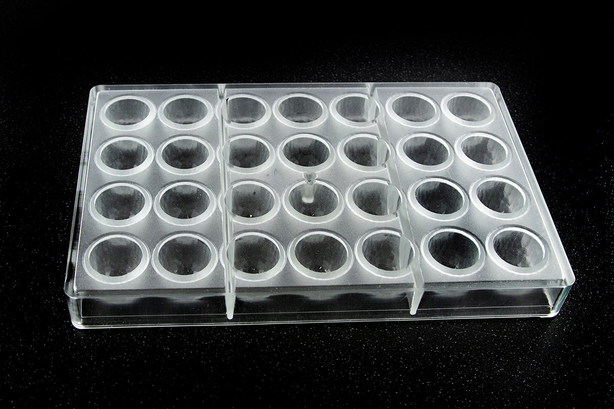 CW2478 - Chocolate World - Chocolate Cone Facet Polycarbonate Mould