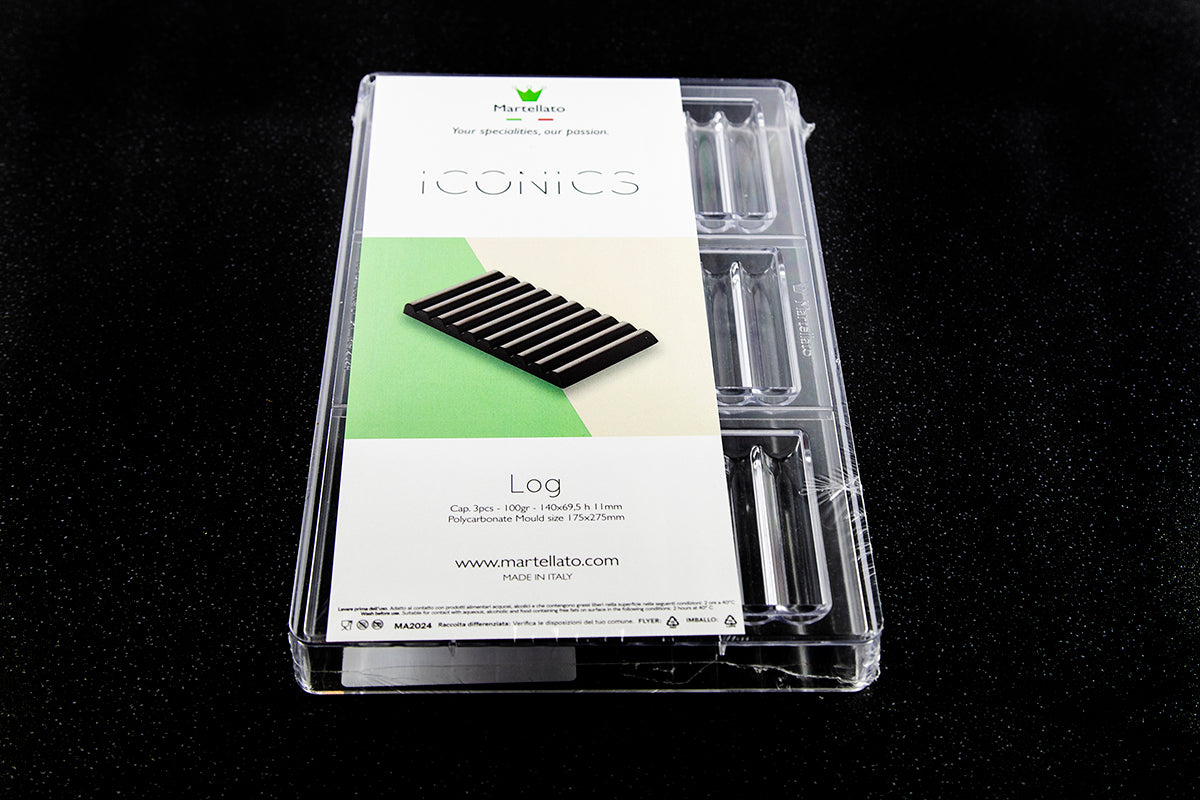 MA2024 - Martellato - Log Bar Polycarbonate Chocolate  Mould