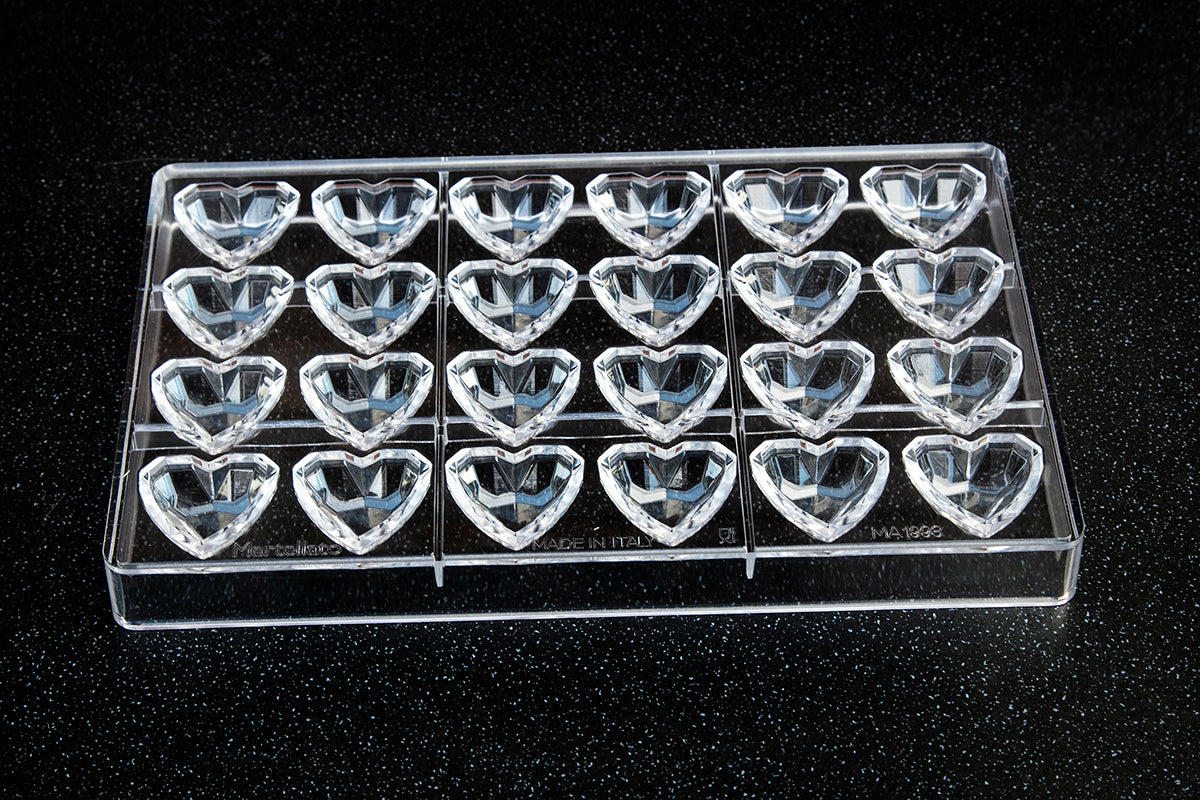 MA1993 - Martellato - Diamond Heart Polycarbonate Mould