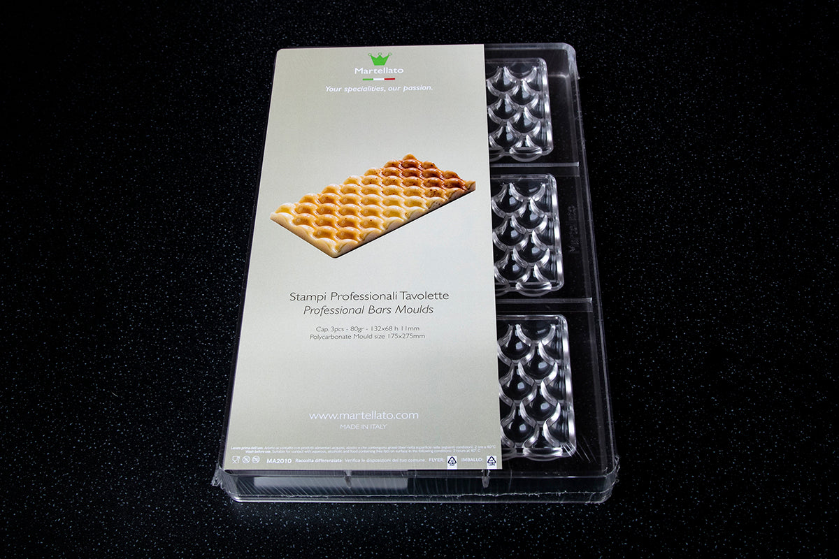 MA2010 - Martellato - Bubble Bar Polycarbonate Chocolate Mould