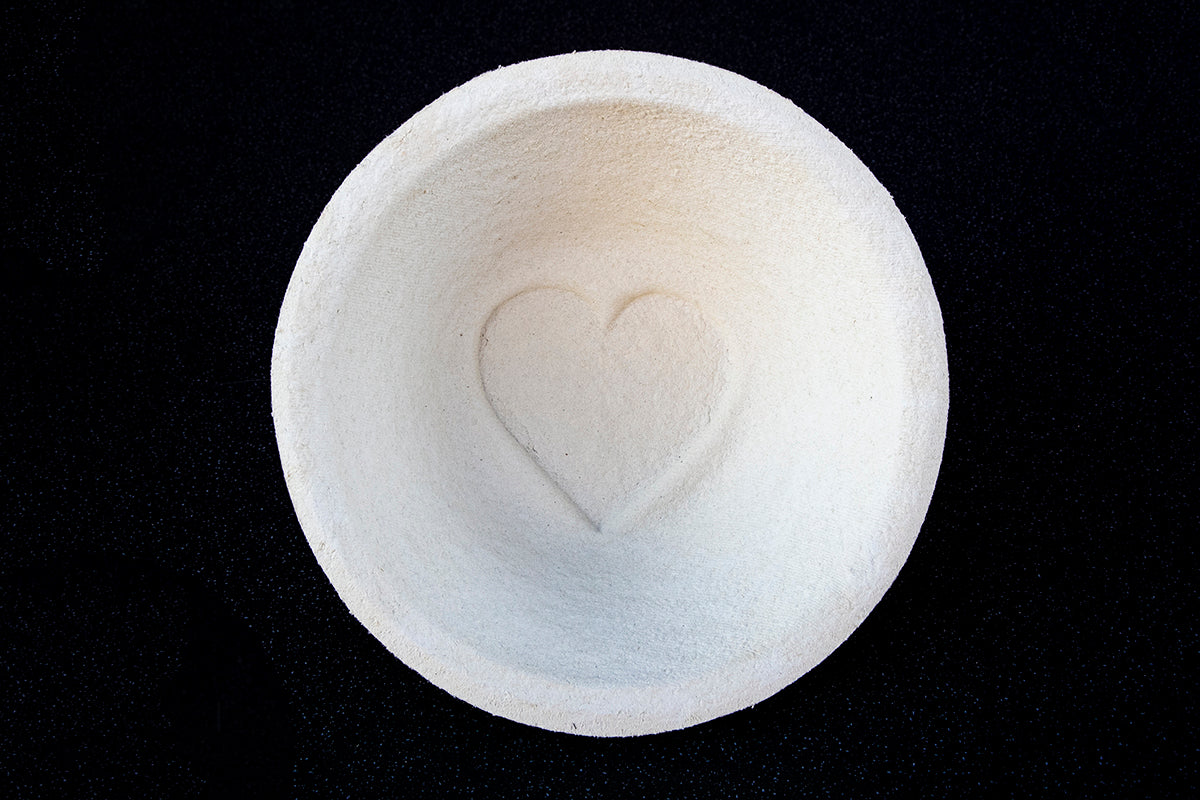 Round Banneton - Heart Pattern - 500g - 750g Dough Weight