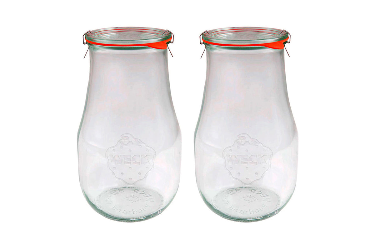 2x WECK® 739 - 2700ml Tulip Glass Jar