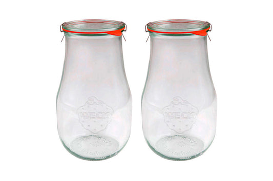 2x WECK® 739 - 2700ml Tulip Glass Jar