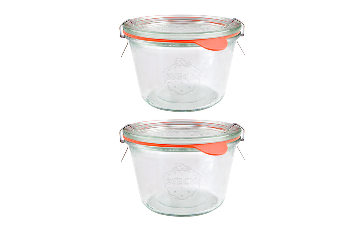 2x WECK® 741 - 370ml Mold Glass Jar