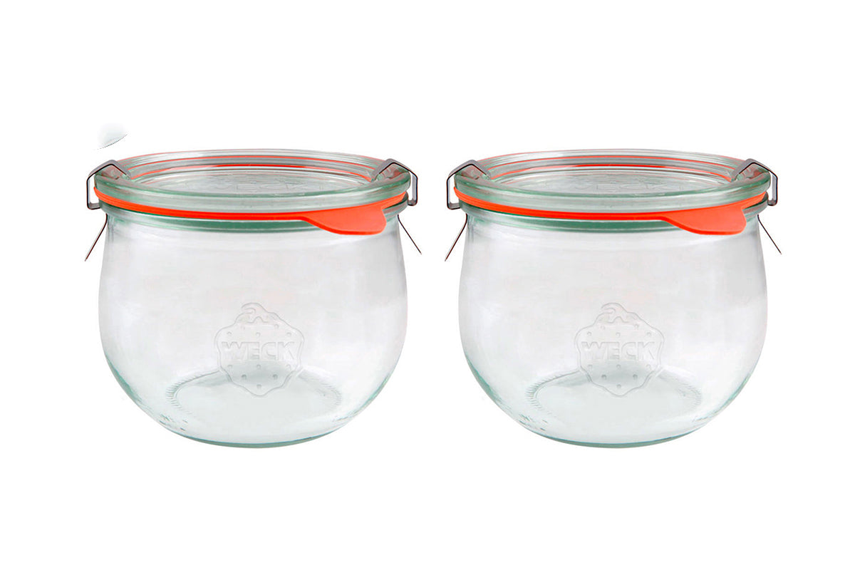2x WECK® 744 - 580ml Tulip Glass Jar