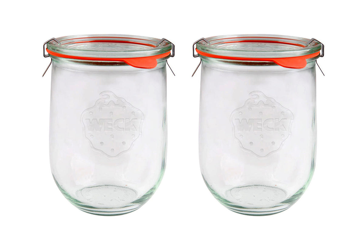 2x WECK® 745 - 1062ml Tulip Glass Jar