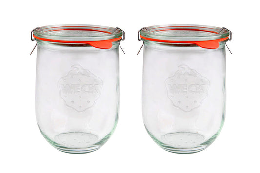 2x WECK® 745 - 1062ml Tulip Glass Jar
