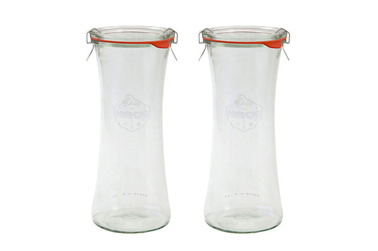 2x WECK® 758 - 700ml Delicacy Glass Jar
