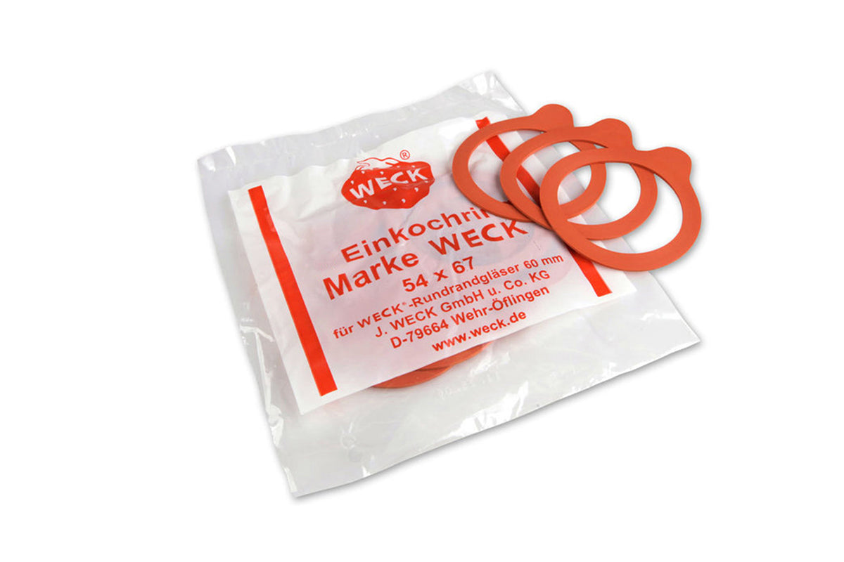 WECK Natural Rubber Seals  - for 60mm Lids