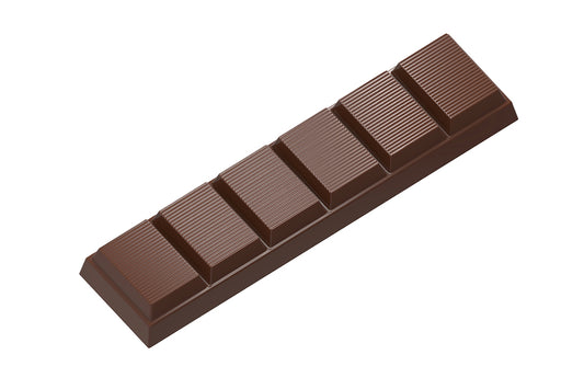CW2440 - Chocolate World - Bar 6 Cubes Polycarbonate Mould