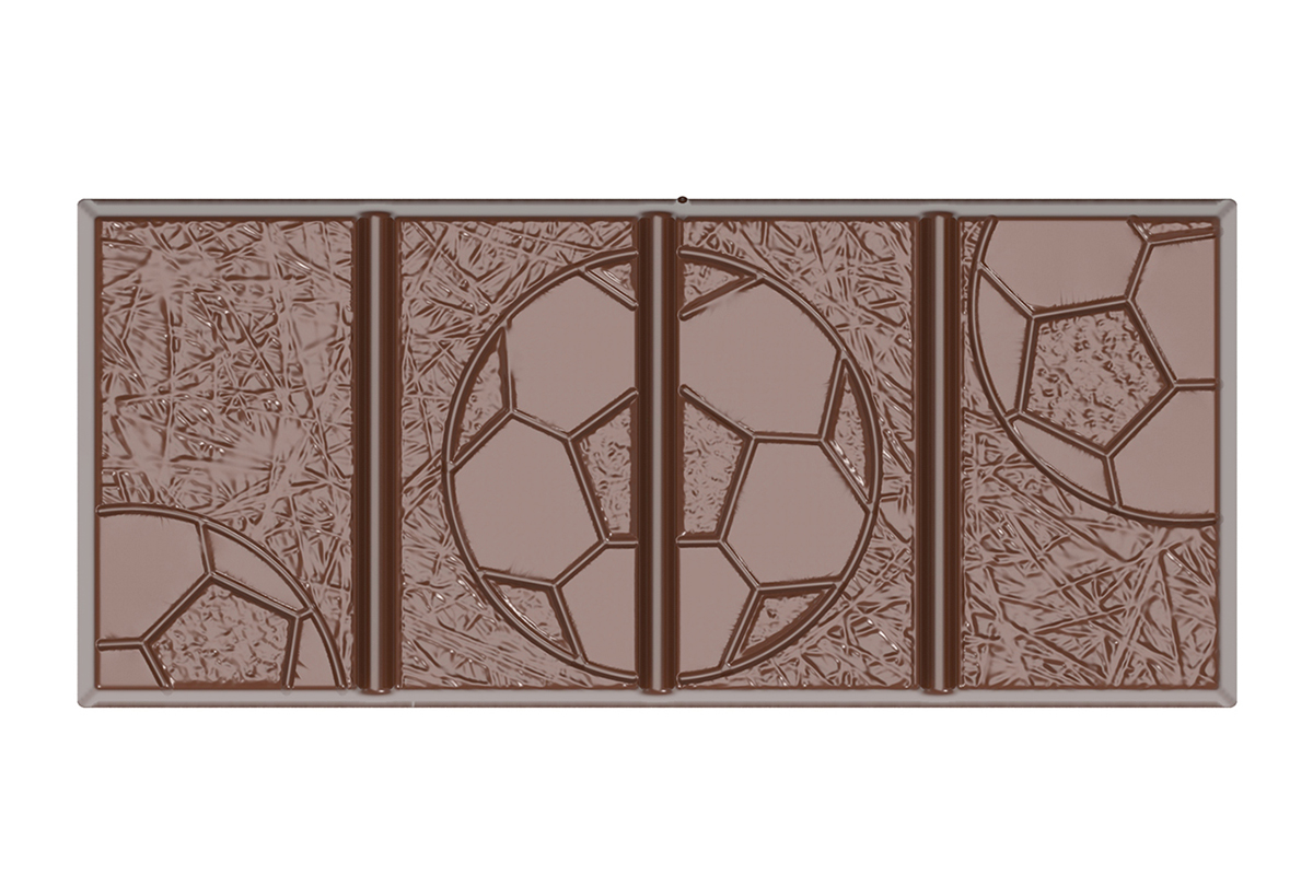 CW1620 - Chocolate World - Tablet Football Polycarbonate Mould - Image 3