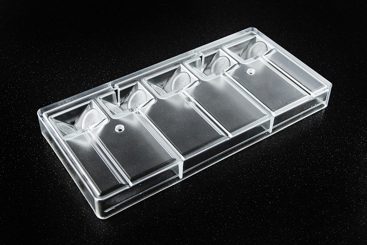 Chocolate World Clear Polycarbonate Chocolate Mold, Caraque Heart  Polycarbonate Chocolate Molds